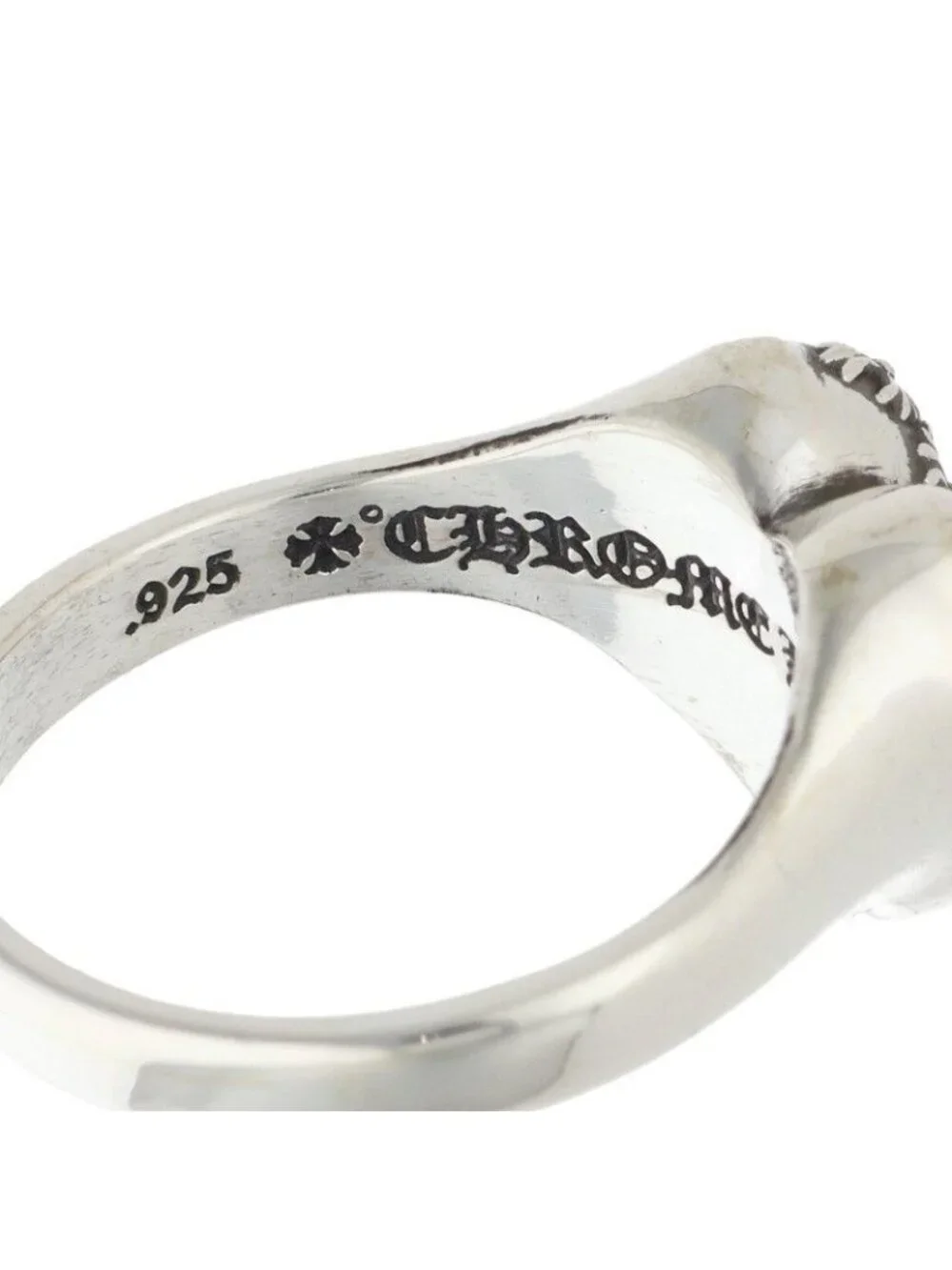 Chrome Hearts I P Heart Silver Ring